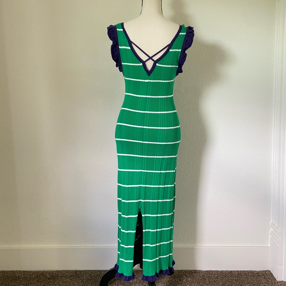 Daily Practice by Anthropologie Striped Knitted Midi Dress Size Small - Picture 7 of 9